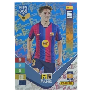 Panini FIFA 365 Adrenalyn XL 2027 Nr. 390 – Gavi – Fan Favourite – Blue