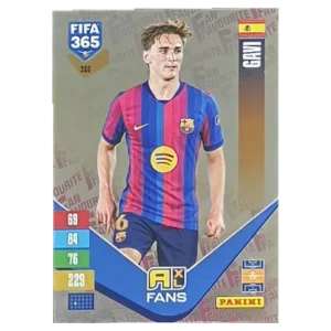 Panini FIFA 365 Adrenalyn XL 2027 Nr. 390 – Gavi – Fan Favourite