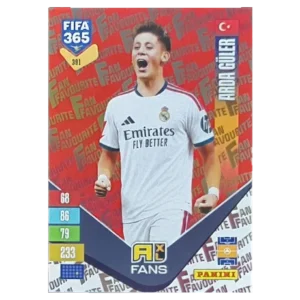 Panini FIFA 365 Adrenalyn XL 2027 Nr. 391 – Arda Güler – Fan Favourite – Red