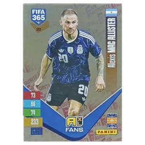 Panini FIFA 365 Adrenalyn XL 2027 Nr. 393 – Alexis Mac Allister – Fan Favourite