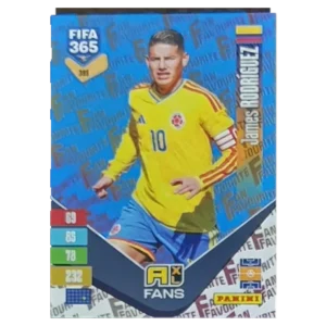 Panini FIFA 365 Adrenalyn XL 2027 Nr. 395 – James Rodríguez – Fan Favourite – Blue