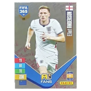 Panini FIFA 365 Adrenalyn XL 2027 Nr. 396 – Elliot Anderson – Fan Favourite