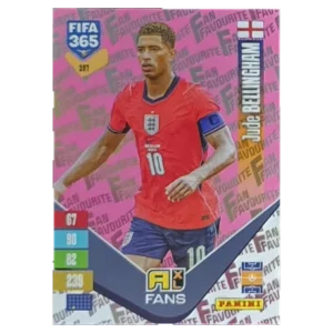 Panini FIFA 365 Adrenalyn XL 2027 Nr. 397 – Jude Bellingham – Fan Favourite – Pink
