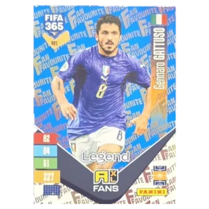 Panini FIFA 365 Adrenalyn XL 2027 Nr. 401 – Gennaro Gattuso – Fan Favourite – Blue