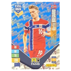 Panini FIFA 365 Adrenalyn XL 2027 Nr. 403 – Martin Ødegaard – Fan Favourite – Blue