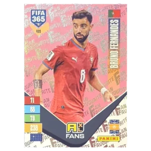 Panini FIFA 365 Adrenalyn XL 2027 Nr. 405 – Bruno Fernandes – Fan Favourite – Pink