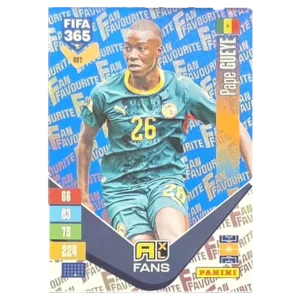 Panini FIFA 365 Adrenalyn XL 2027 Nr. 407 – Pape Gueye – Fan Favourite – Blue