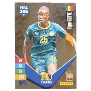 Panini FIFA 365 Adrenalyn XL 2027 Nr. 407 – Pape Gueye – Fan Favourite