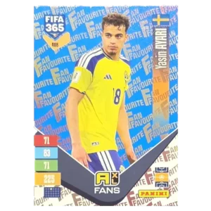 Panini FIFA 365 Adrenalyn XL 2027 Nr. 408 – Yasin Ayari – Fan Favourite – Blue