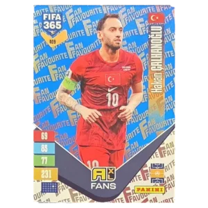 Panini FIFA 365 Adrenalyn XL 2027 Nr. 409 – Hakan Çalhanoğlu – Fan Favourite – Blue