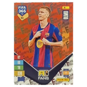 Panini FIFA 365 Adrenalyn XL 2027 Nr. 410 – Dani Olmo – Fan Favourite – Red