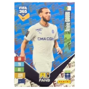 Panini FIFA 365 Adrenalyn XL 2027 Nr. 414 – Amine Gouiri – Fan Favourite – Blue