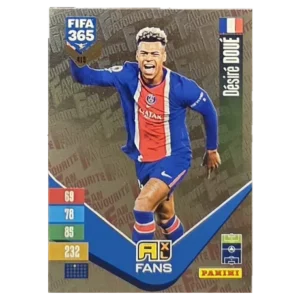 Panini FIFA 365 Adrenalyn XL 2027 Nr. 415 – Désiré Doué – Fan Favourite