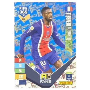 Panini FIFA 365 Adrenalyn XL 2027 Nr. 416 – Ousmane Dembélé – Fan Favourite – Blue