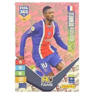 Panini FIFA 365 Adrenalyn XL 2027 Nr. 416 – Ousmane Dembélé – Fan Favourite – Pink