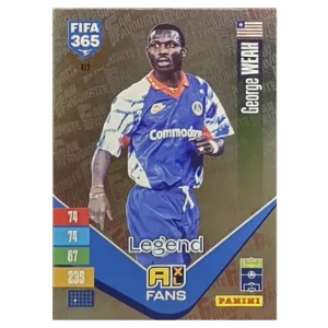 Panini FIFA 365 Adrenalyn XL 2027 Nr. 417 – George Weah – Fan Favourite