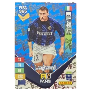 Panini FIFA 365 Adrenalyn XL 2027 Nr. 420 – Christian Vieri – Fan Favourite – Blue