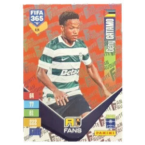 Panini FIFA 365 Adrenalyn XL 2027 Nr. 424 – Geny Catamo – Fan Favourite – Red