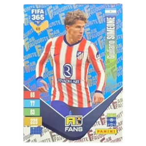 Panini FIFA 365 Adrenalyn XL 2027 Nr. 425 – Giuliano Simeone – Fan Favourite – Blue