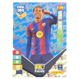 Panini FIFA 365 Adrenalyn XL 2027 Nr. 427 – Lamine Yamal – Fan Favourite – Blue