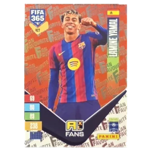 Panini FIFA 365 Adrenalyn XL 2027 Nr. 427 – Lamine Yamal – Fan Favourite – Red