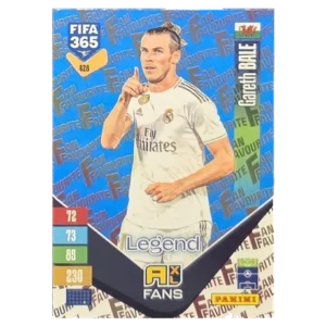 Panini FIFA 365 Adrenalyn XL 2027 Nr. 428 – Gareth Bale – Fan Favourite – Blue