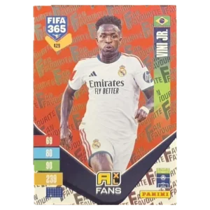 Panini FIFA 365 Adrenalyn XL 2027 Nr. 429 – Vini Jr. – Fan Favourite – Red