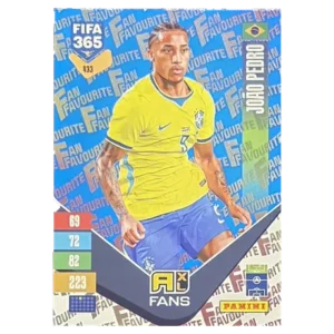 Panini FIFA 365 Adrenalyn XL 2027 Nr. 433 – João Pedro – Fan Favourite – Blue