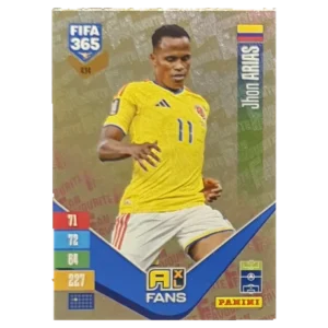 Panini FIFA 365 Adrenalyn XL 2027 Nr. 434 – Jhon Arias – Fan Favourite