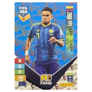 Panini FIFA 365 Adrenalyn XL 2027 Nr. 435 – Luis Díaz – Fan Favourite – Blue