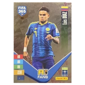Panini FIFA 365 Adrenalyn XL 2027 Nr. 435 – Luis Díaz – Fan Favourite