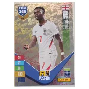 Panini FIFA 365 Adrenalyn XL 2027 Nr. 436 – Bukayo Saka – Fan Favourite