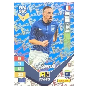 Panini FIFA 365 Adrenalyn XL 2027 Nr. 438 – Franck Ribéry – Fan Favourite – Blue