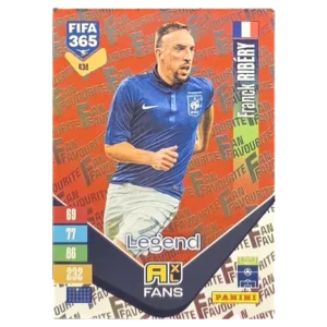 Panini FIFA 365 Adrenalyn XL 2027 Nr. 438 – Franck Ribéry – Fan Favourite – Red