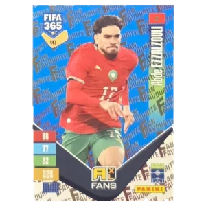 Panini FIFA 365 Adrenalyn XL 2027 Nr. 443 – Abde Ezzalzouli – Fan Favourite – Blue