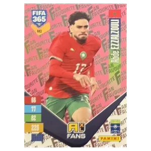 Panini FIFA 365 Adrenalyn XL 2027 Nr. 443 – Abde Ezzalzouli – Fan Favourite – Pink