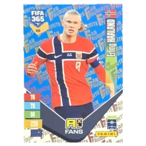 Panini FIFA 365 Adrenalyn XL 2027 Nr. 444 – Erling Haaland – Fan Favourite – Blue