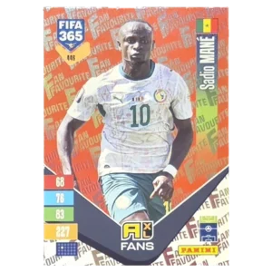 Panini FIFA 365 Adrenalyn XL 2027 Nr. 446 – Sadio Mané – Fan Favourite – Red