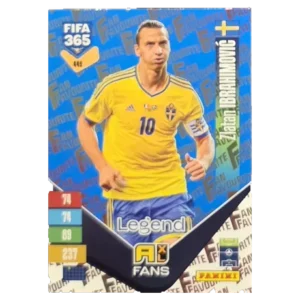 Panini FIFA 365 Adrenalyn XL 2027 Nr. 449 – Zlatan Ibrahimović – Fan Favourite – Blue