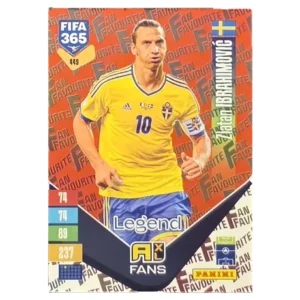 Panini FIFA 365 Adrenalyn XL 2027 Nr. 449 – Zlatan Ibrahimović – Fan Favourite – Red
