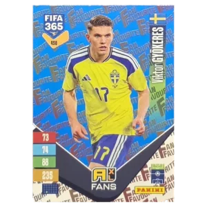 Panini FIFA 365 Adrenalyn XL 2027 Nr. 450 – Viktor Gyökeres – Fan Favourite – Blue