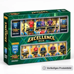 Panini FIFA 365 Adrenalyn XL 2027 Excellence Box – vorläufiges Produktbild