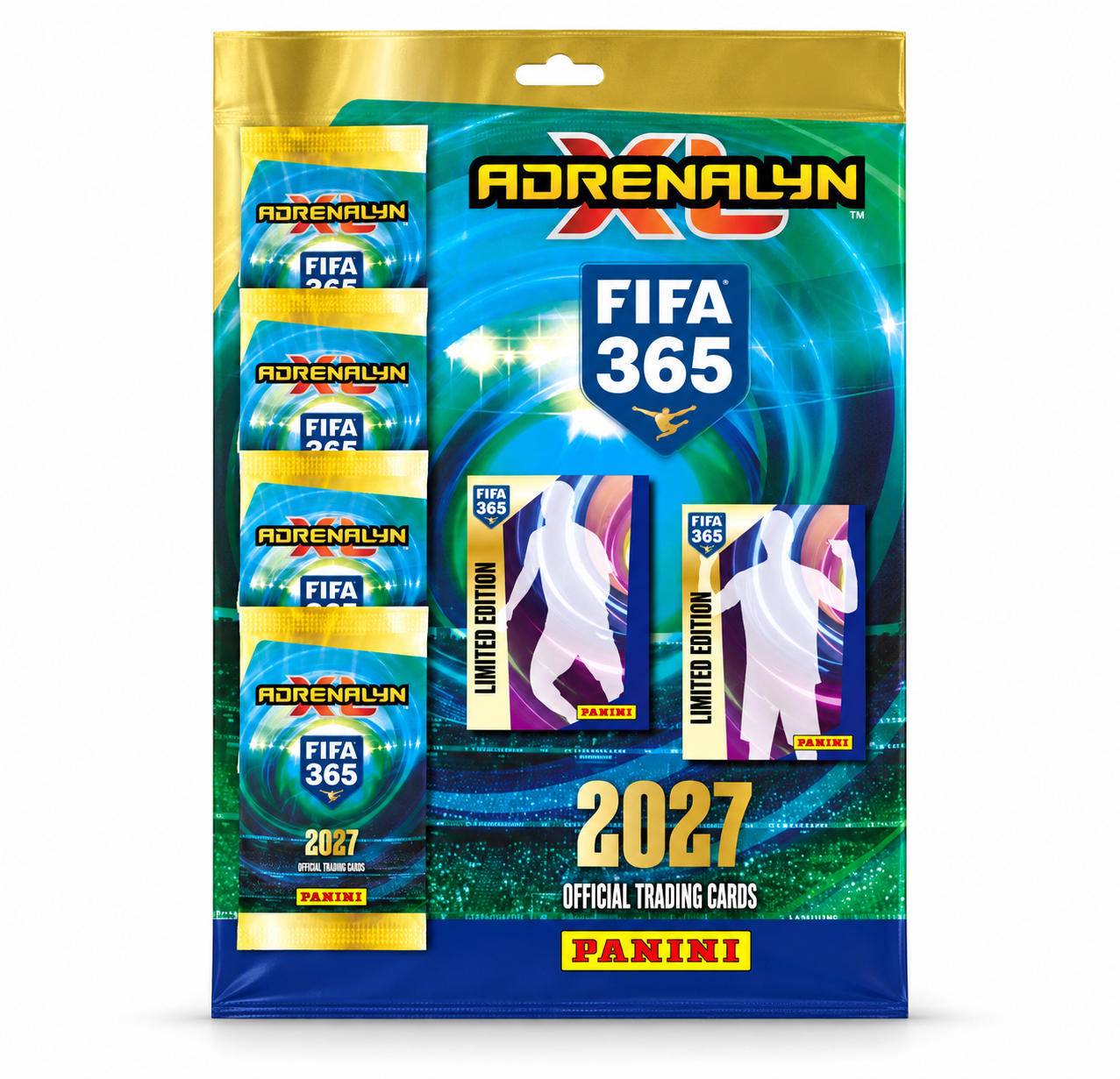 Panini FIFA 365 Adrenalyn XL 2027 Multipack mit 5 Boostern und 2 Limited Editions