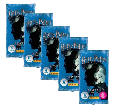 Panini Harry Potter Always Trading Cards – 5 Booster Pack | 30 Karten