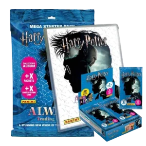 Panini Harry Potter Always Trading Cards Starter Set plus Display Bundle