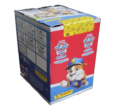 Panini PAW Patrol Search and Rescue Sticker Display Rückseite