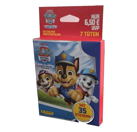 Panini PAW Patrol Search & Rescue Eco-Blister mit 7 Stickertüten