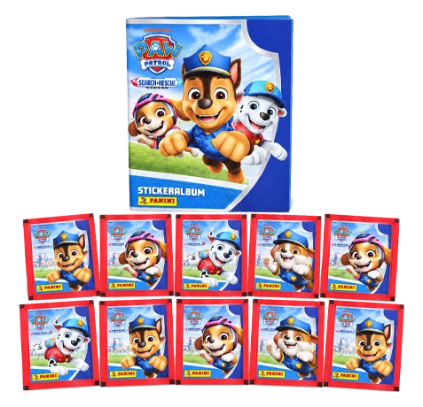 Panini PAW Patrol Search & Rescue Album mit 10 Stickertüten