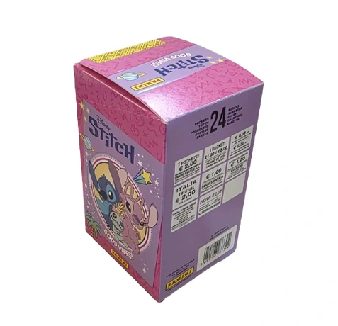 Panini Stitch Good Vibes Trading Cards 2026 Display Rückseite