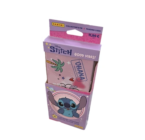 Panini Stitch Good Vibes Trading Cards 2026 Pencil Tin Design 1 mit 5 Boostern